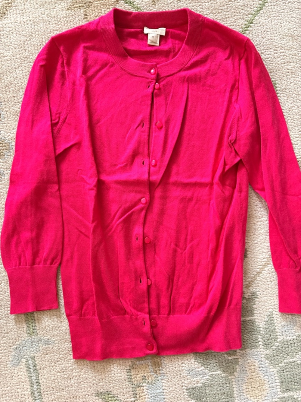 J. Crew Clare Button-Front Crewneck Cardigan